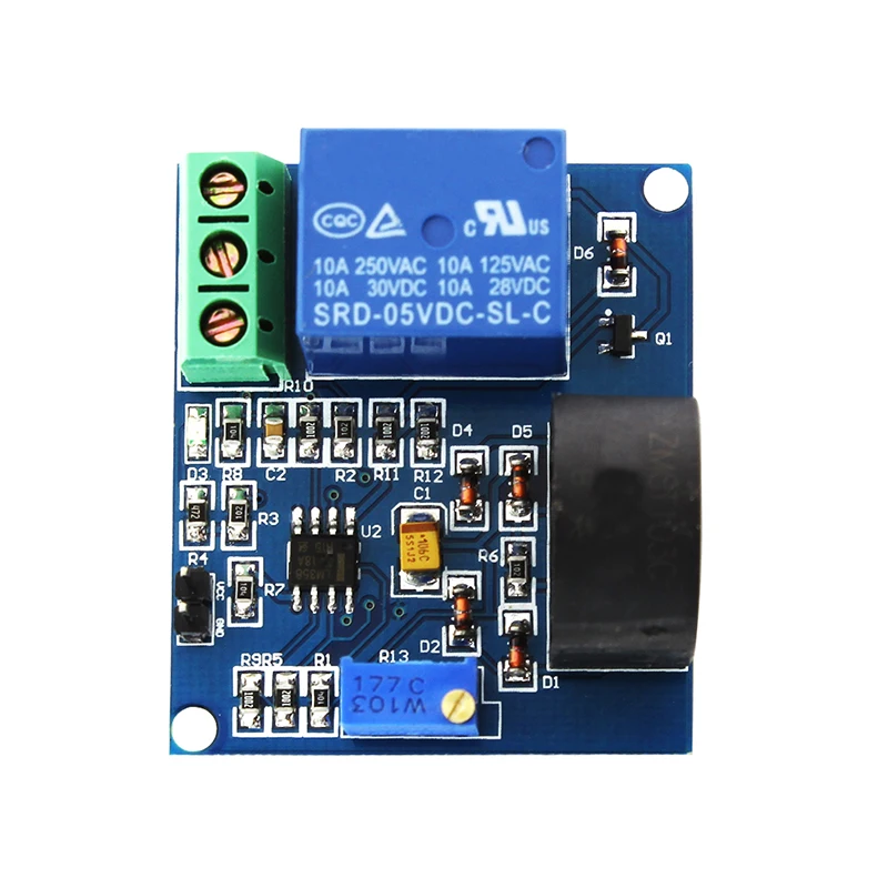 5A overcurrent protection sensor module AC current sensor 12V relay for arduino