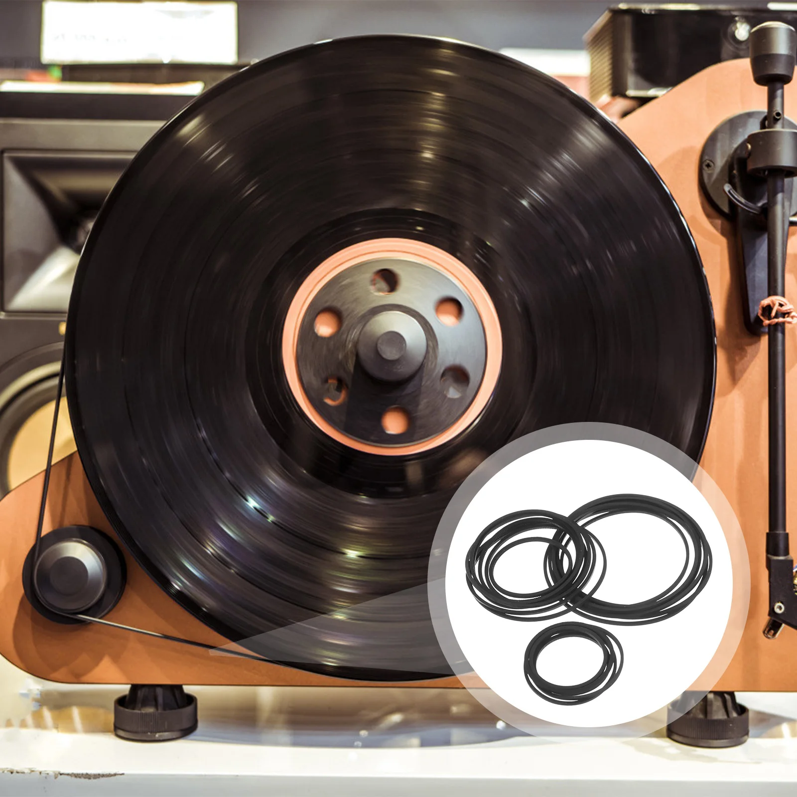 

30Pcs Recorder Rubber Belts Reliable Cassette Player Belts Replacement Flexible Smooth Transmission