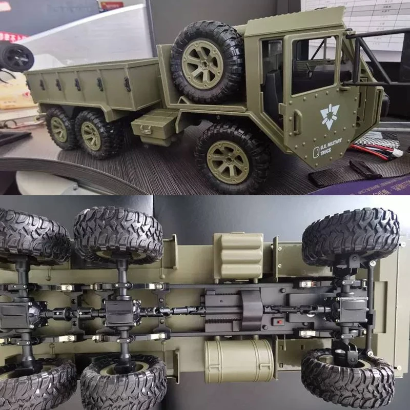 45cm Wheeled Truck Remote Control Vehicle Model Six Wheel Drive Cross Country Simulation Military Card Rcwith Camera