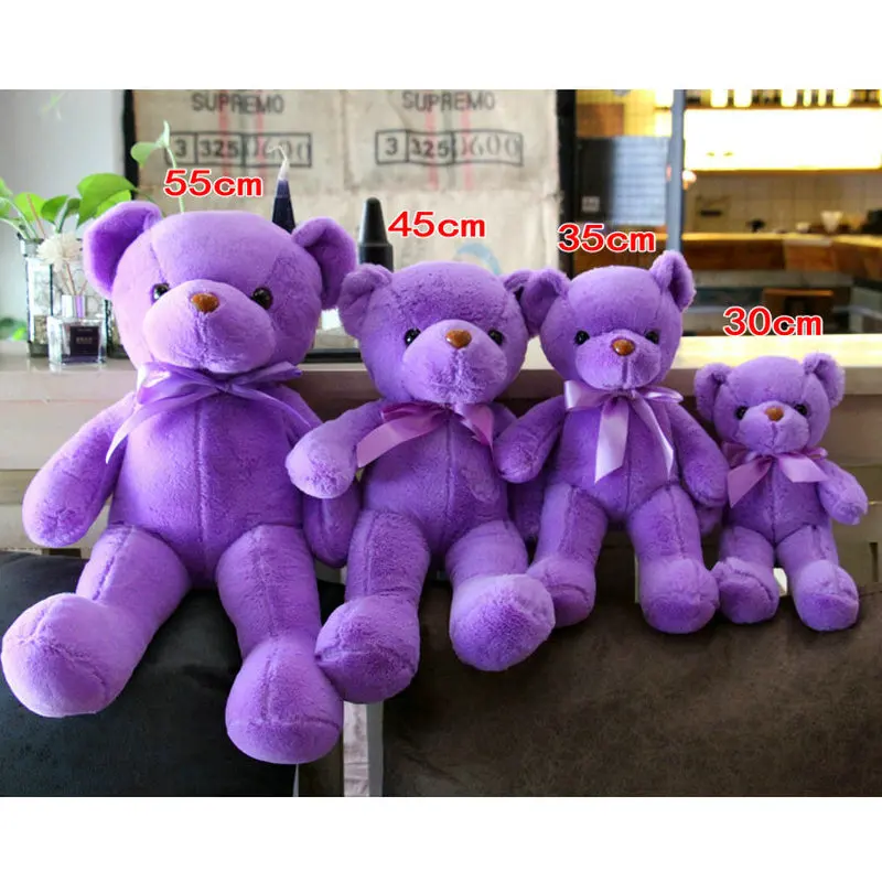 30-55cm Cartoon Bear Plush Toys Stuffed Bear Soft Bear Wedding Gifts Boy Girl Doll Birthday Gift Christmas Brinquedos