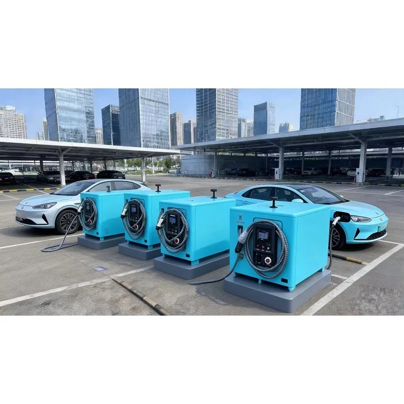60KW 100KW Mobile Battery EV Charger Emergency EV Charger with Built in Energy Storage Battery Portable DC Fast Charging Station