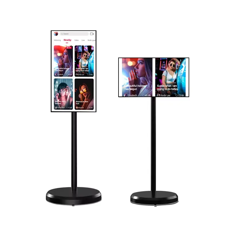 

21.5 Inch Portable Smart TV Android Touch Display Rotatable Floor Standing For Office Education Home Healthcare Supermarket