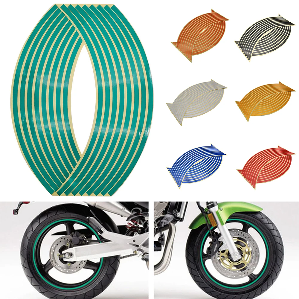Motorcycle Stickers Wheel Sticker Reflective Rim Stripe Tape For BMW R1200S R1200ST R1150RT F650CS R1100S R1150R S1000RR