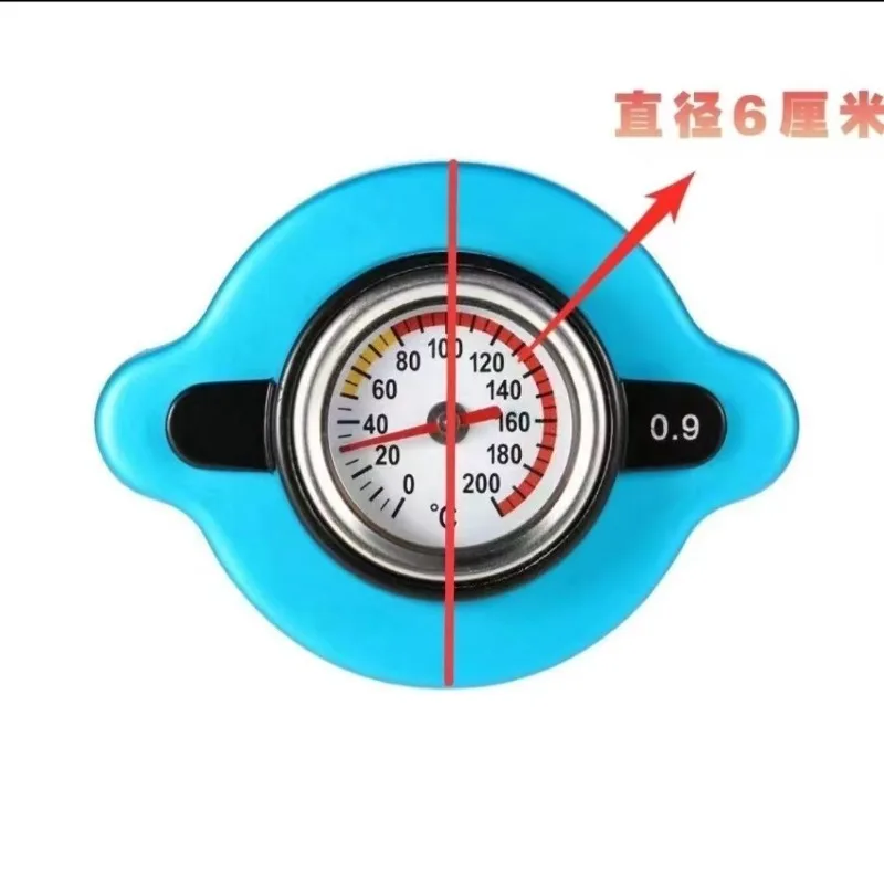 60mm 70mm Diameter Radiator Cap With Built‑in Temperature Gauge 0.9 Bar Pressure Water Tank Cover For Agricultural Tractors