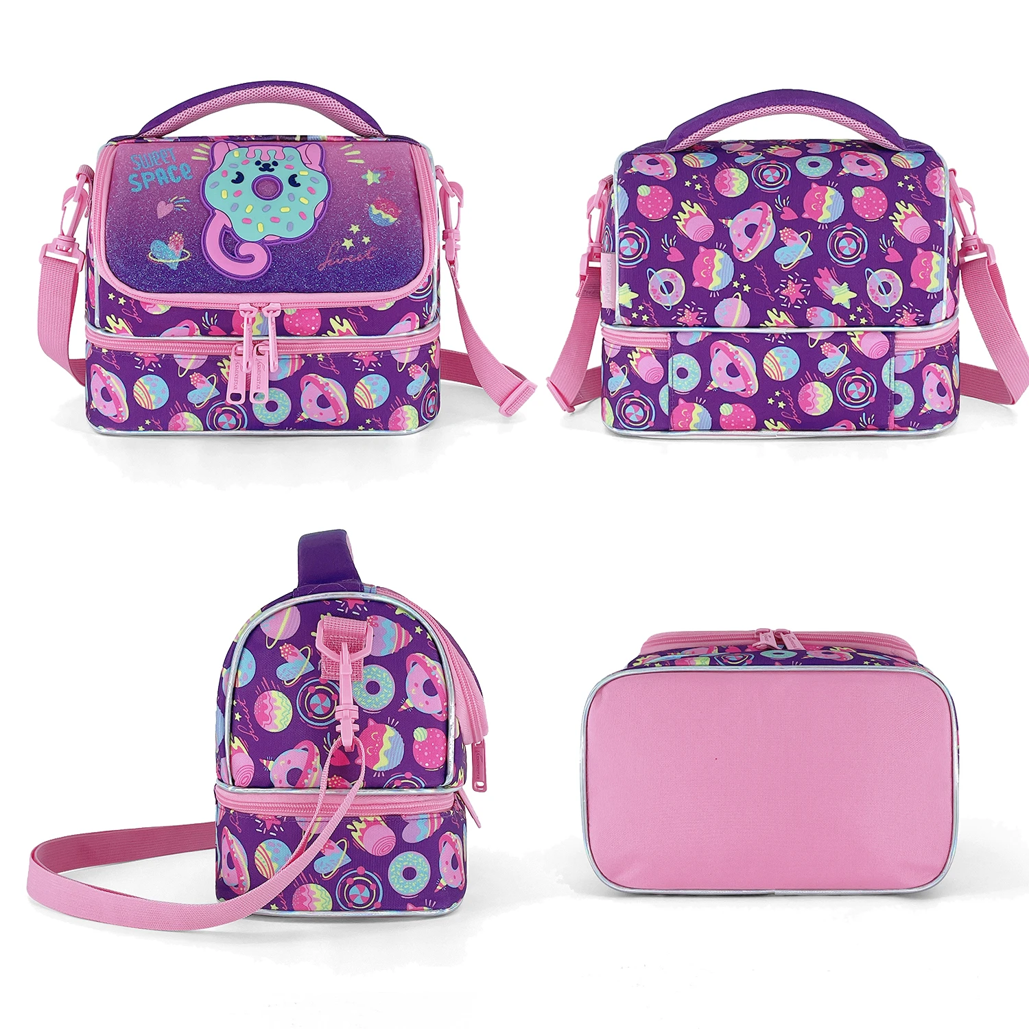 Torba na lunch dla dzieci Duża pojemność Piknik Camping Szkoła Torba na lunch Łatwy do przenoszenia w podróży i na zajęcia na świeżym powietrzu