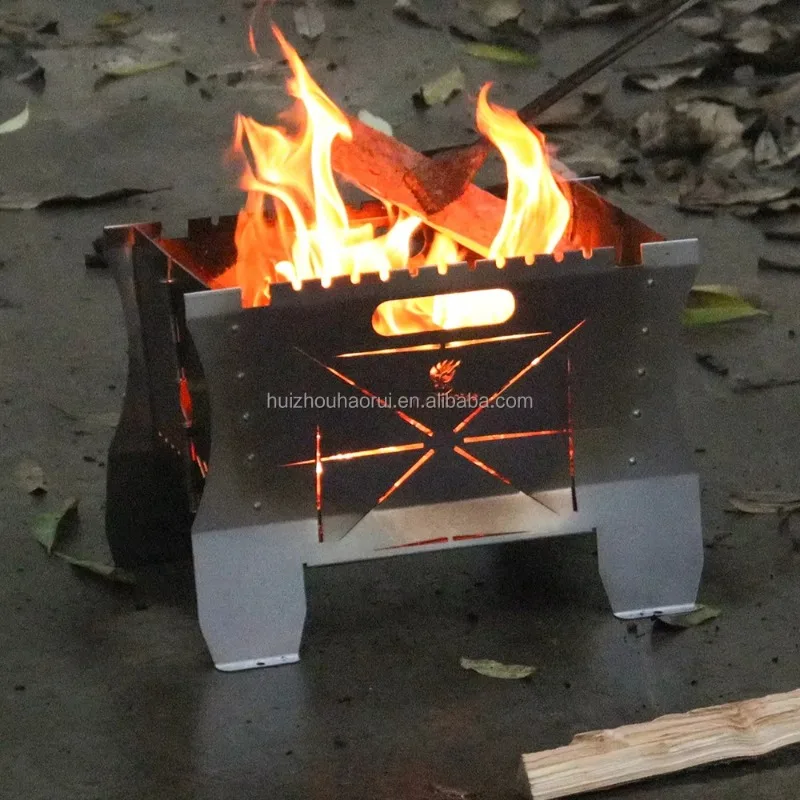 Tabletop  Fire Pit Folding Portable Propane Fire Pit Outdoor Camping BBQ Fire Pit