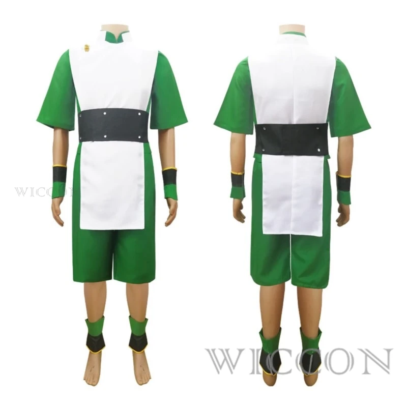 Avatar Cosplay The Last Airbender Toph Beifong Cosplay Costume Vest Pants Outfits for Adults Halloween Carnival Party Suit