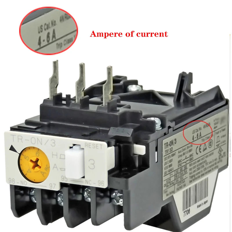 TR-0N/3 TR-ON/3 devis de surcharge thermique (plusieurs courants sont disponibles)