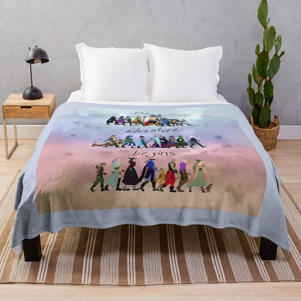 

The Adventure Begins Throw Blanket Extra Large Throw Polar Blankets