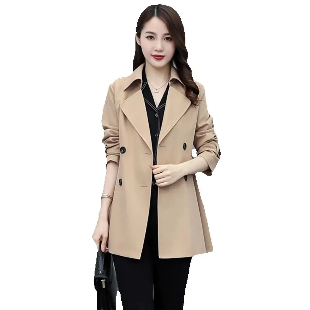 

"Lining" Fashion Short Windbreaker Women's 2024 New Spring And Autumn Women's High-quality Temperament Casual Coat.