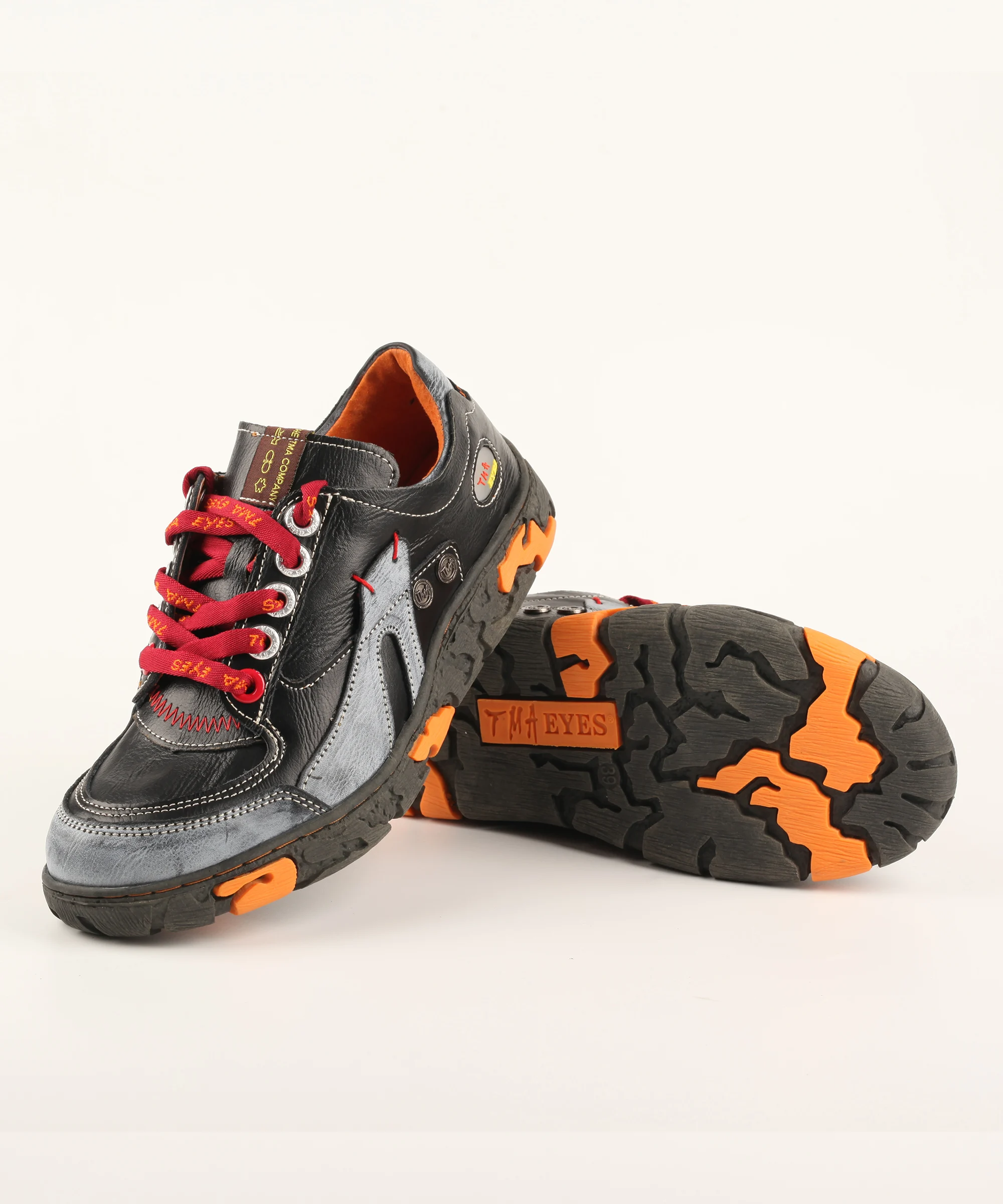 TMA AUGEN Echtem Leder frauen Flache Sneaker Schuhe Für Outdoor – Detail 2