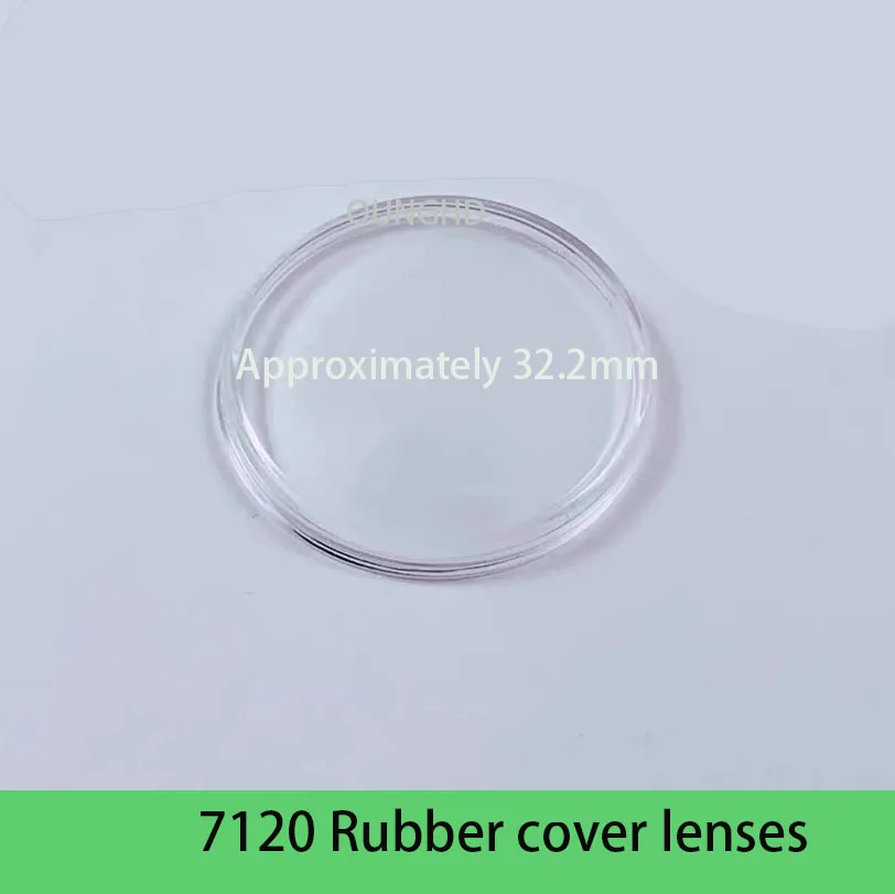 Watch accessories 7120 watch cover with organic rubber cover, plastic cover, glass mirror, old Shanghai 32.20mm