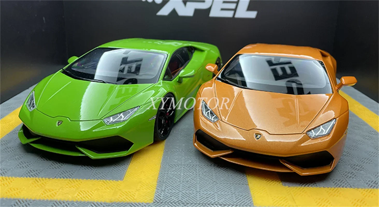 

Коллекция игрушек Kyosho 1:18 1/18 для Lamborghini LP610-4 Huracan Evo, модель автомобиля под давлением, зеленая/оранжевая/белая