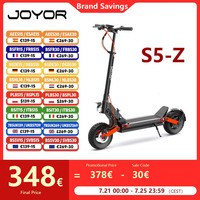 JOYOR S5-Z Electric Scooter 600W 48V 13AH 10 Inch Folding Off-road Sport Electric Scooters 30-45km Range JOYOR S Series EScooter