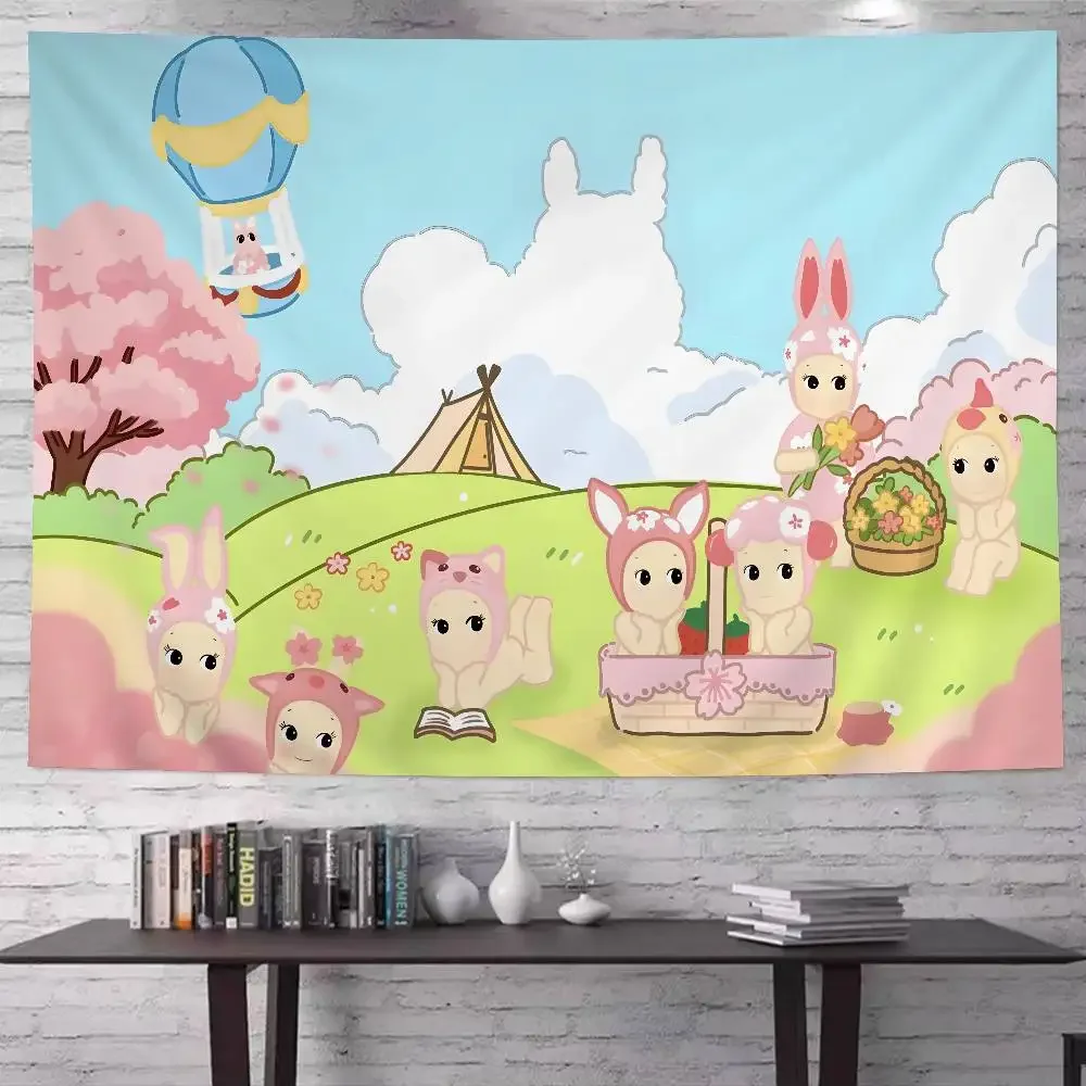 Cartoon Hot S-Sonnies DIY Wall Tapestry Hanging Tarot Hippie Wall Rugs Dorm INS Home Decor
