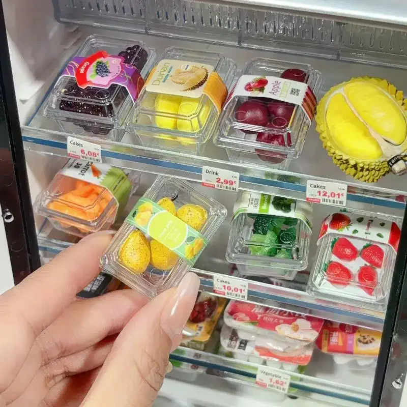 1 Set Doll Accessories Toys New 1/6 Dollhouse Miniature Food Supermarket Vegetable Fruit With Clear Box