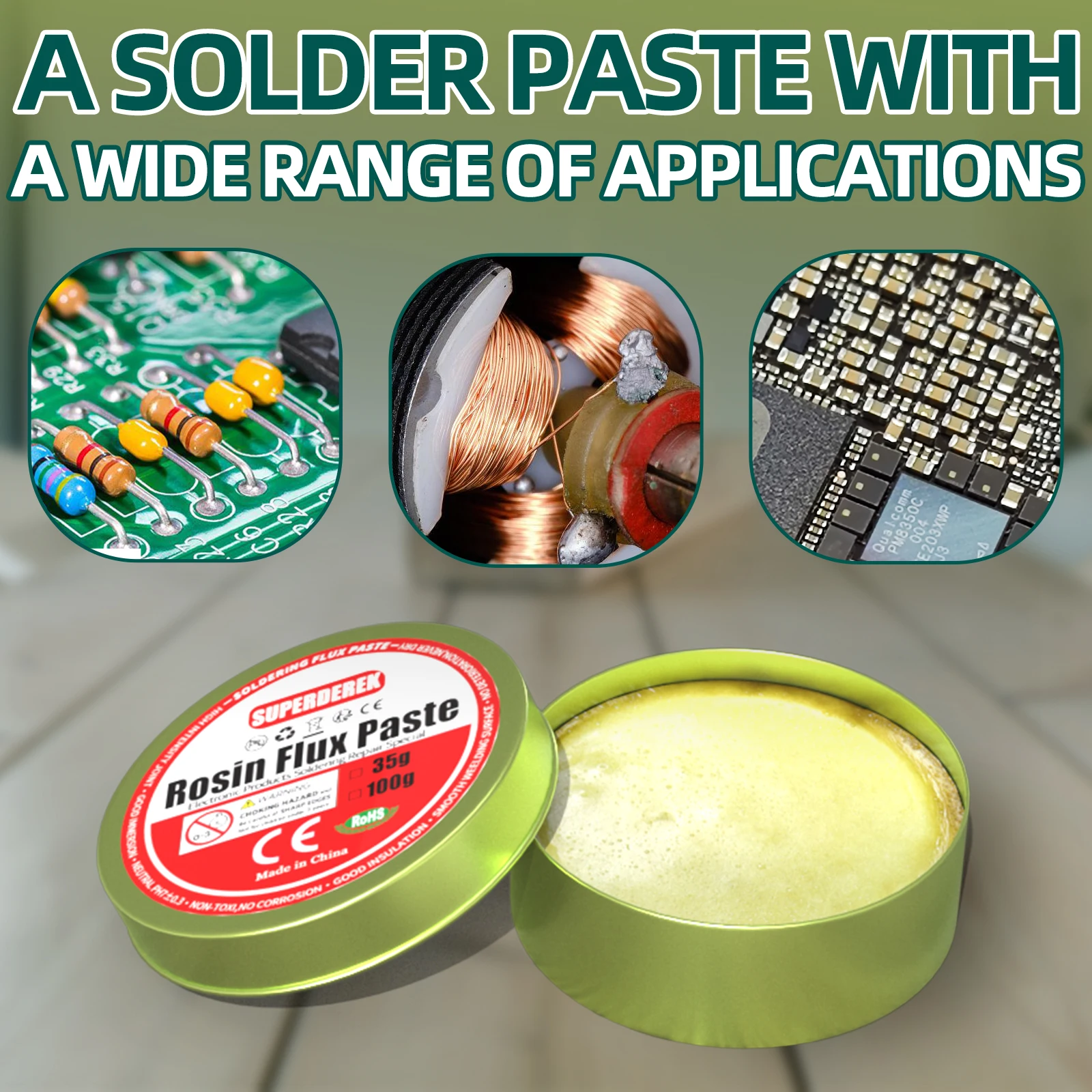 Soldering Paste Flux Rosin Paste Soldering Flux for Electronics No Clean Flux for Soldering Electronic Circuit Boards