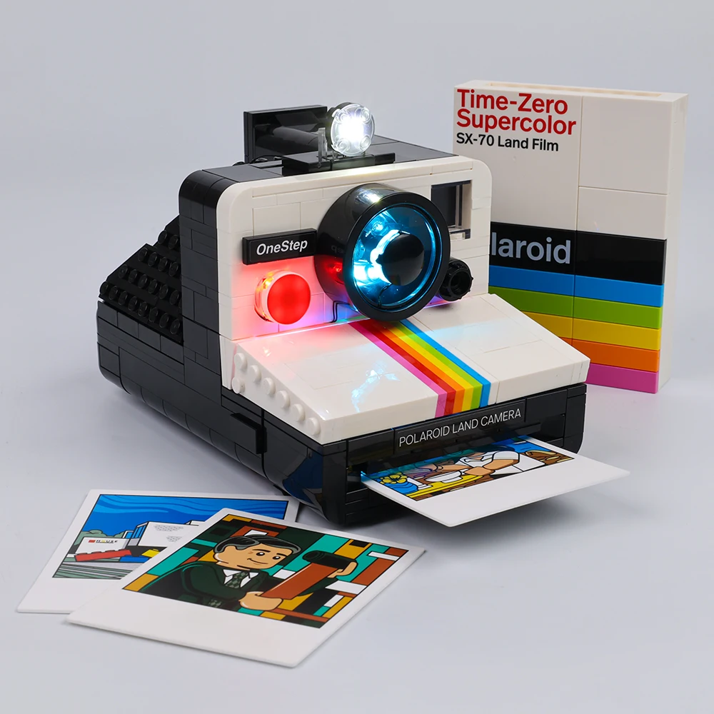 EASYLITE Led Light Kit per idee Polaroid onepstep SX-70 Camera 21345 Building Blocks mattoni giocattoli fai da te Set regalo No Model