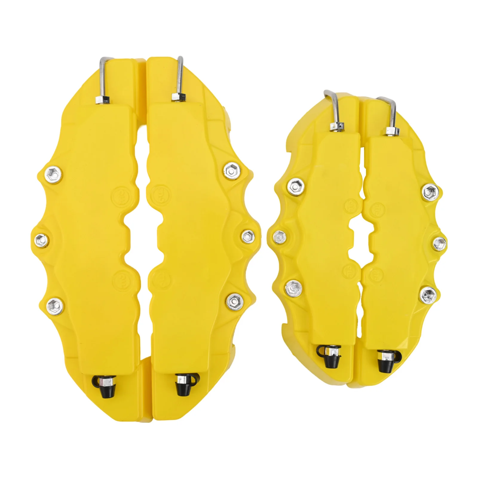 مجموعة من 4 أغطية فرجار الفرامل مع أنابيب زيت الدمية المعدنية الكاملة لتعزيز جماليات قرص السيارة الأمامية والخلفية #4