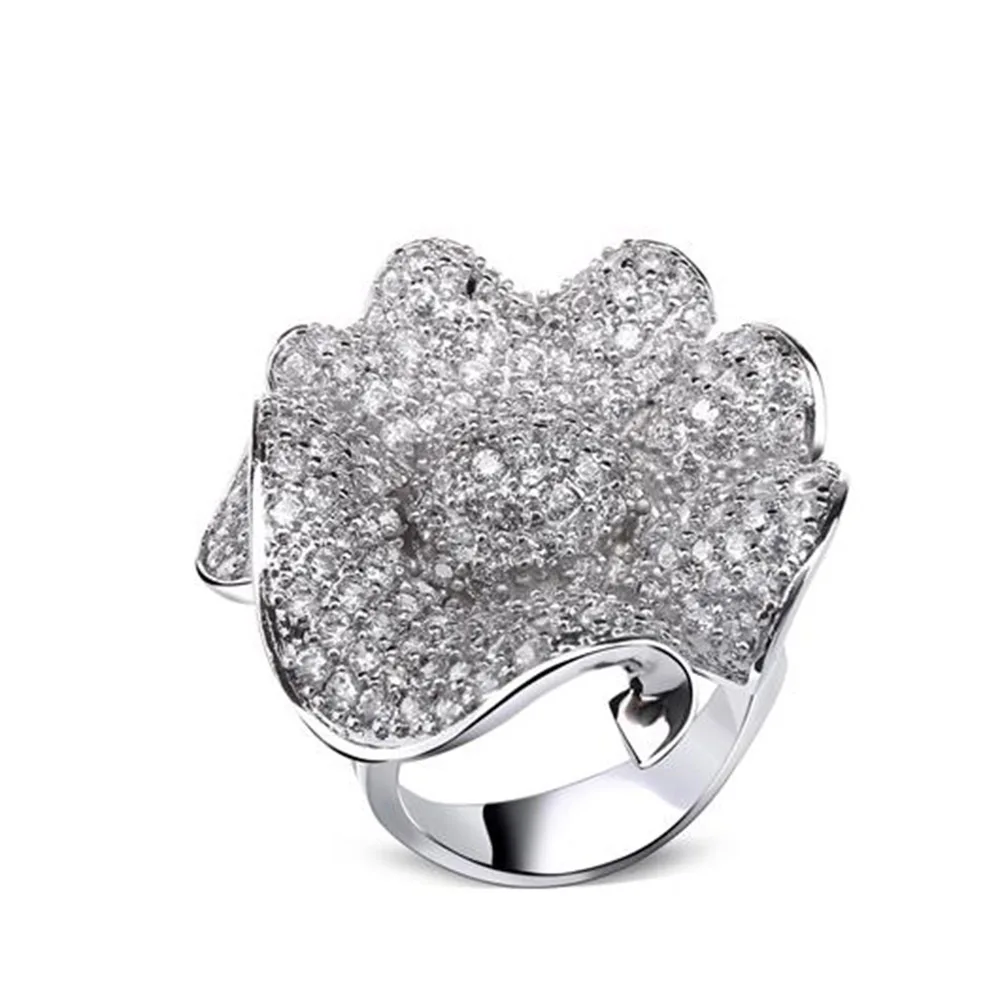 

Broken code clearance! Fashion Jewelry Micro pave shiny Cubic zircon Luxury Ring For Women