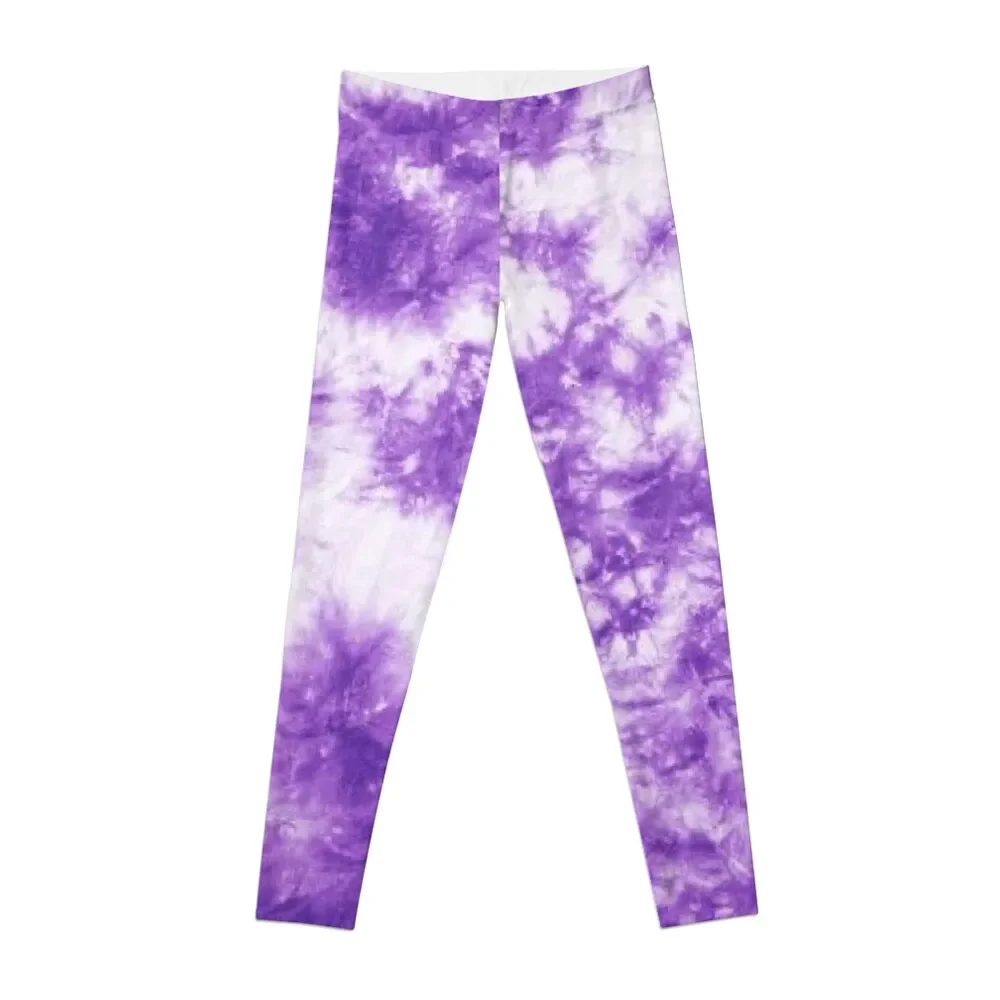 

Purple Tie Dye Leggings trousers gym pants Womens Leggings