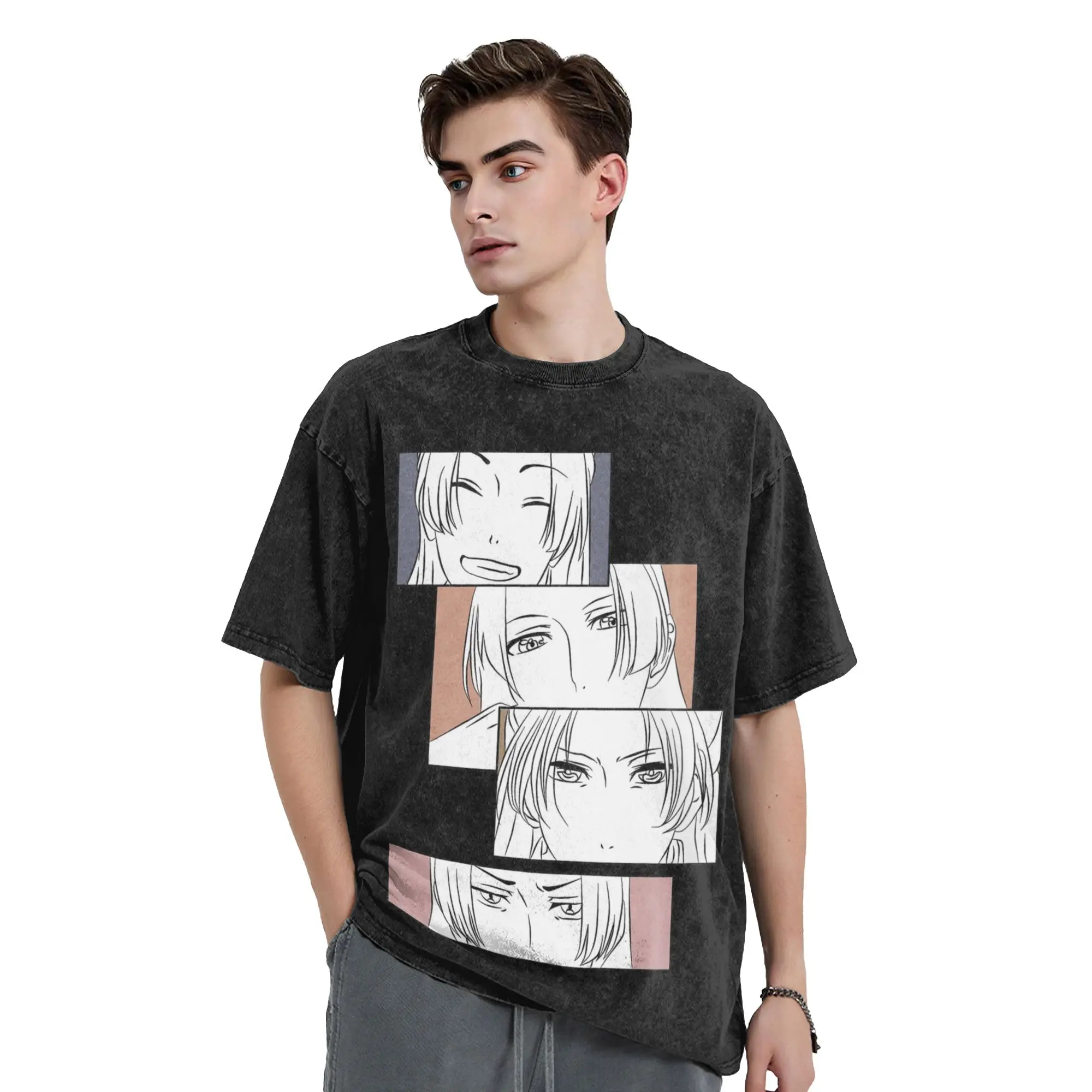 

Футболки Jinshi Anime The Apothecary Diaries, хлопковые футболки оверсайз, повседневные топы для мужчин и женщин, уличная одежда, летние футболки