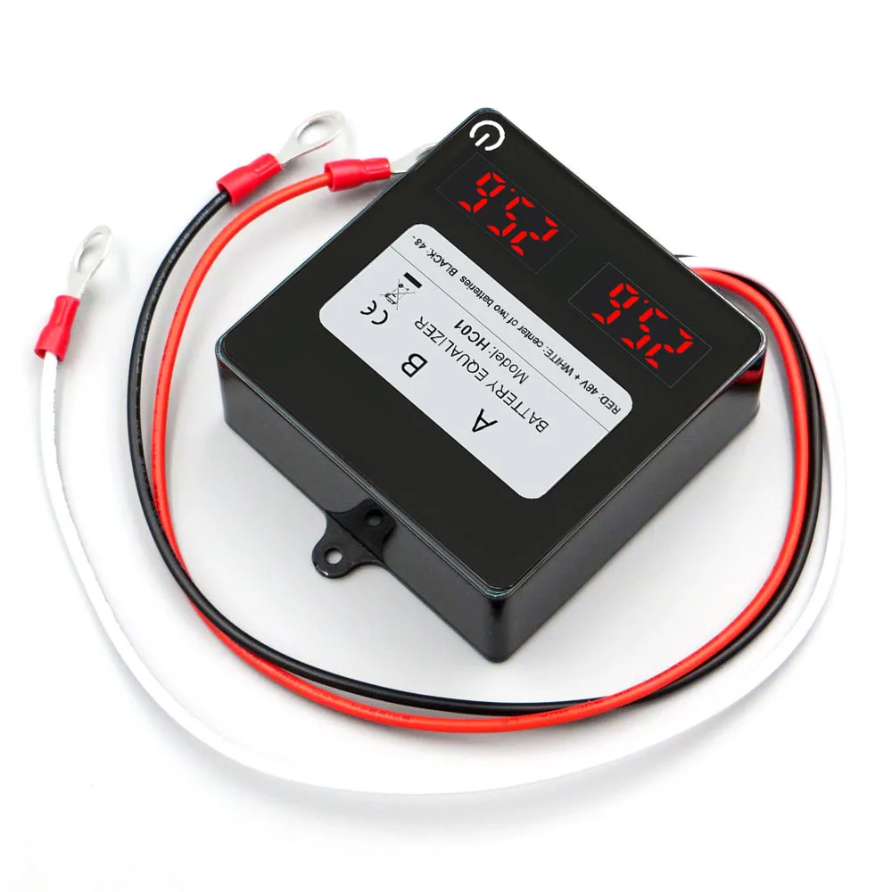 ANGUI Batterie-Equalizer HC01 KBM202S 2 x 24 V mit Touch-Schalter LTO NCM LFP Aktiver Spannungsausgleich 2 Stück Batterien