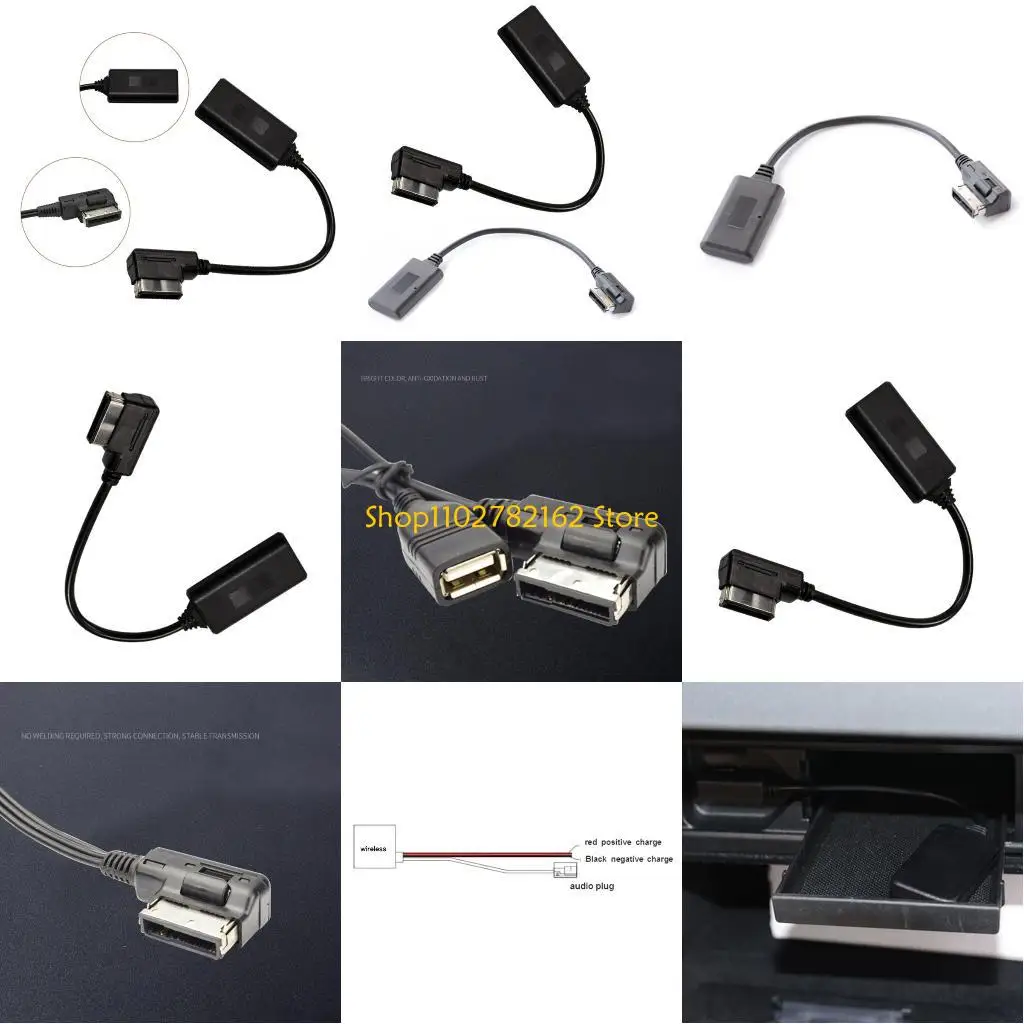 

547B Car Aux Bluetooth-compatible Adapter for AMI Q5-A5 A7-R7 S5-Q7 A6L-A8L A4L- AUX Auto Cable Music Adapter