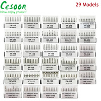 10Pcs FG Dental Diamond Burs Drills Super Coarse Emery For High Speed handpiece Dentistry Cutting Crown Cavity Preparation TR BR