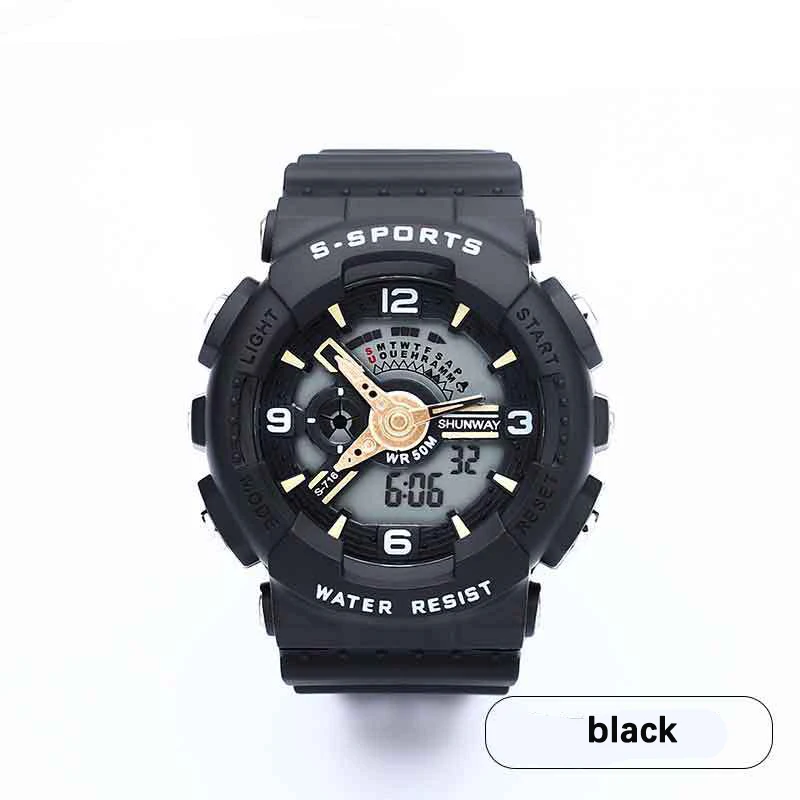 CE120 캐주얼하고 세련된 남성용 시계, 방수 야간 조명 디스플레이 전자 시계, 스포츠 시계, 남성용 선물 시계