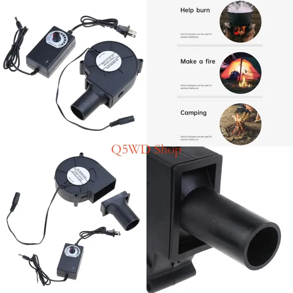 

Q5WD AC 100-240V Barbecue Fan Air Blower Grill Stove Cooking Starter