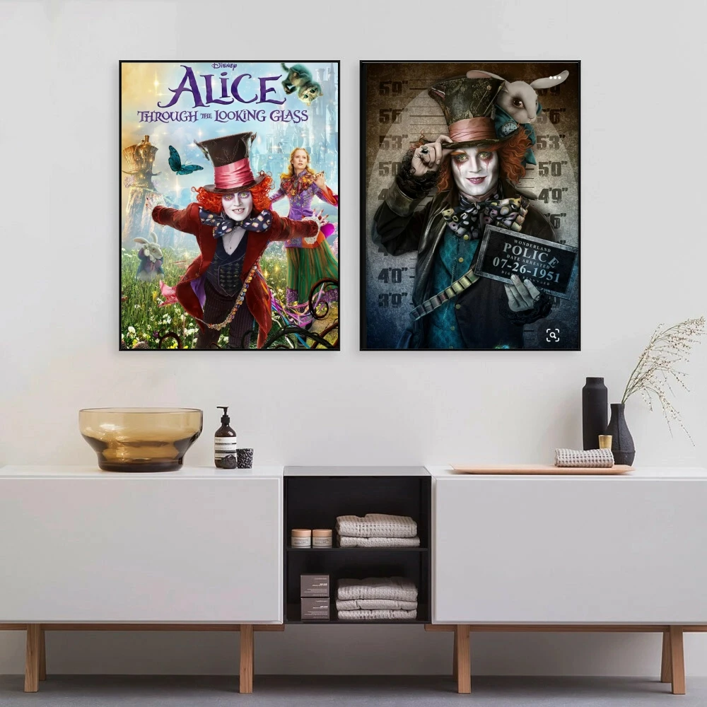 Mad Hatter Diamond Painting Alice in Wonderland Cheshire Cat Disney Diamond Art Cross Stitch Kit Home Decor Mosaic Craft Gift