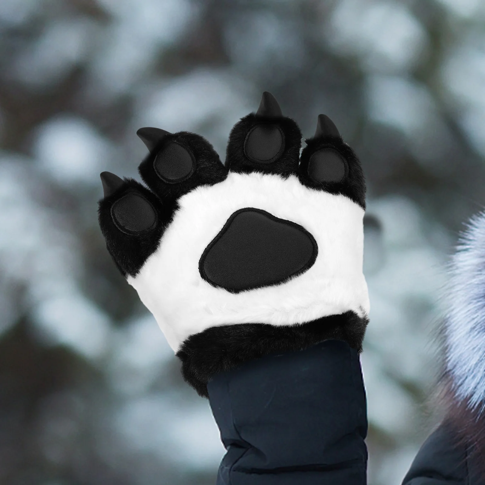 

8pcs Gloves Nails Accessories Obtuse Angle Black Diy Paw Making Animal Wolf Cat Furry Cosplay Props Fursuit Handmade Soft