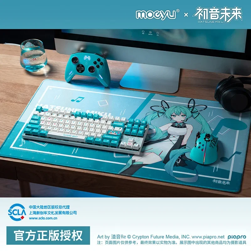 

40x70CM Anime Hatsune Miku theme kawaii figure Large size rubber Gaming mouse pad Anime Table Mat model toys gifts