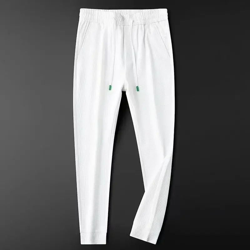 Casual Pants Men Fitness Sportswear Tracksuit Sping Summer Bottoms Skinny Sweatpants Cotton Trousers Track Pants