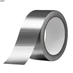 0.05mm thickness Aluminium Foil Adhesive Sealing Tape Thermal Resist Duct Repairs High Temperature Resistant Foil Adhesive Tape