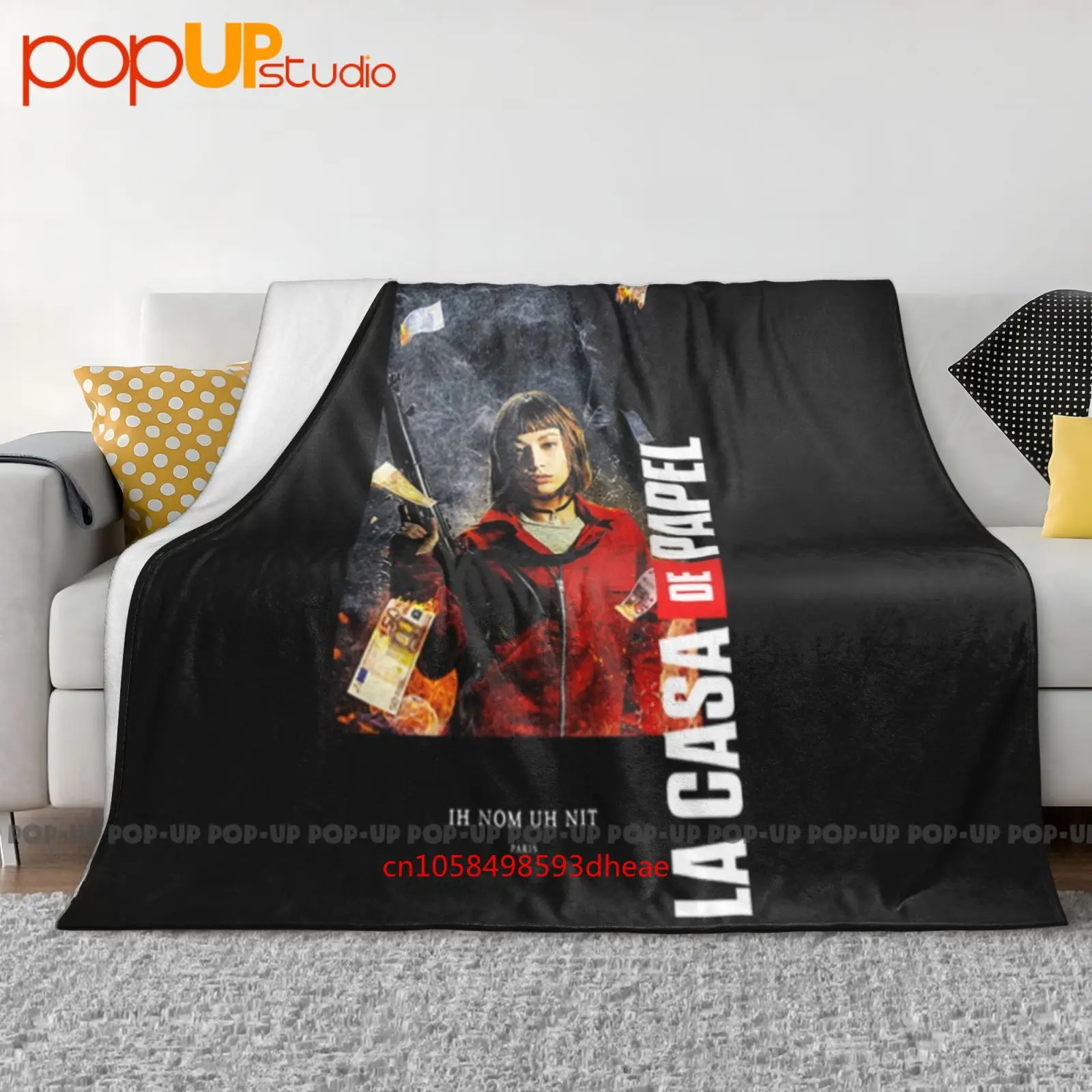 Ih Nom Uh Nit Tokio Money Burn Nuw بطانية فائقة النعومة لحاف غطاء أريكة شتوي أغطية سرير