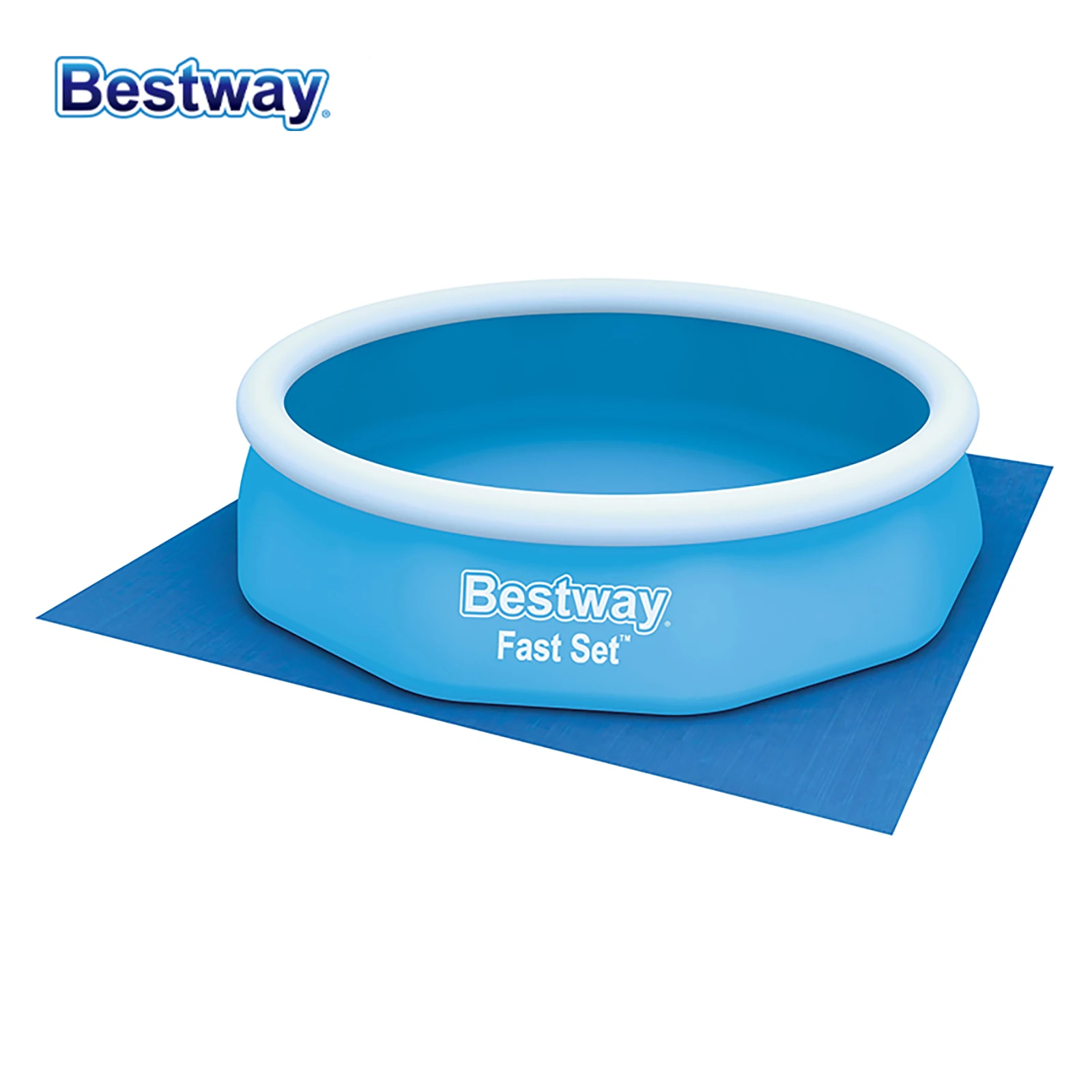 Bestway 58003 Panneaux de sol de piscine Bâche de sol disponible Tapis de piscine, tapis de spa pour piscines de patio, piscines intérieures, spa intérieur