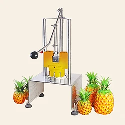 Pineapple Peeling Coring Machine Commercial Processing Manual Industrial Slicing Sheller Multifunctional Stainless Steel Cutters