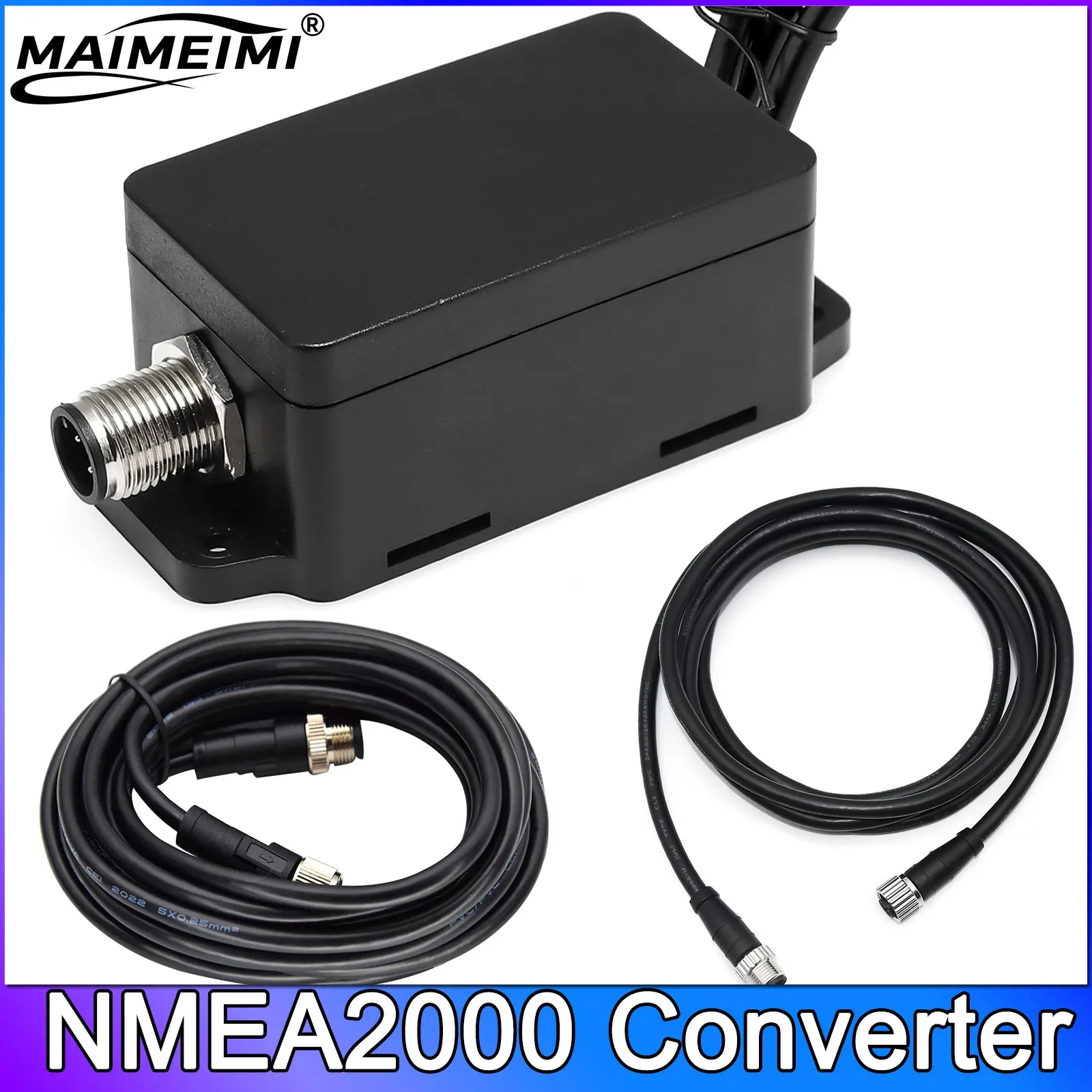 1pc NMEA2000 Converter for Marine Boat Yacht Tank Fuel Level Gauge CX5001 NMEA 2000 CX5010 0.5/3/4 Meter Line Accessories Tool