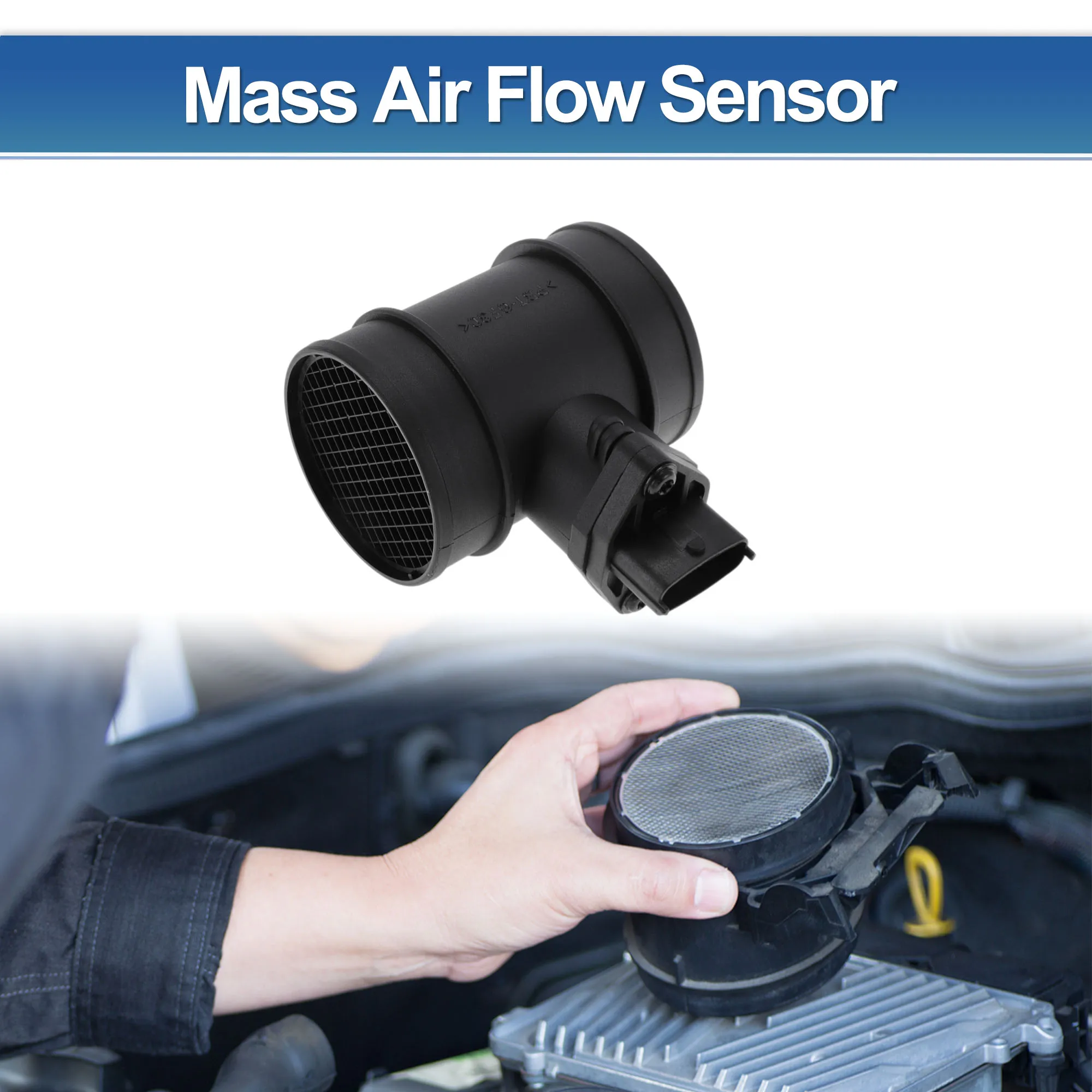 UXCELL Mass Air Flow Sensor Assembly No.9204425 for Opel for Astra H 2005-2009