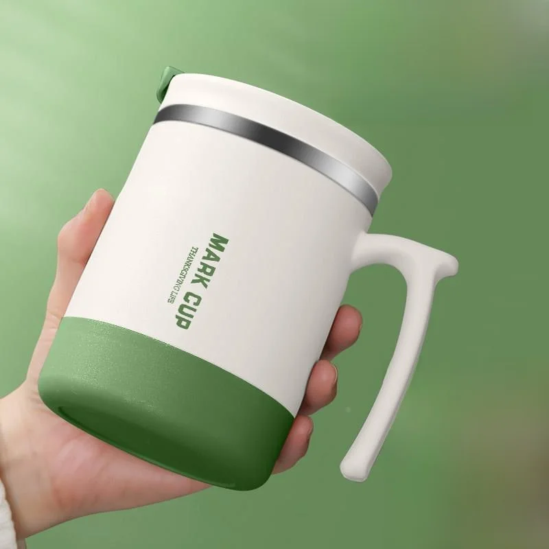 

2026 New Stainless Steel Mug Cup with Lid for Women High Aesthetic Value Water Coffee Drinking Cup for Home Office Use