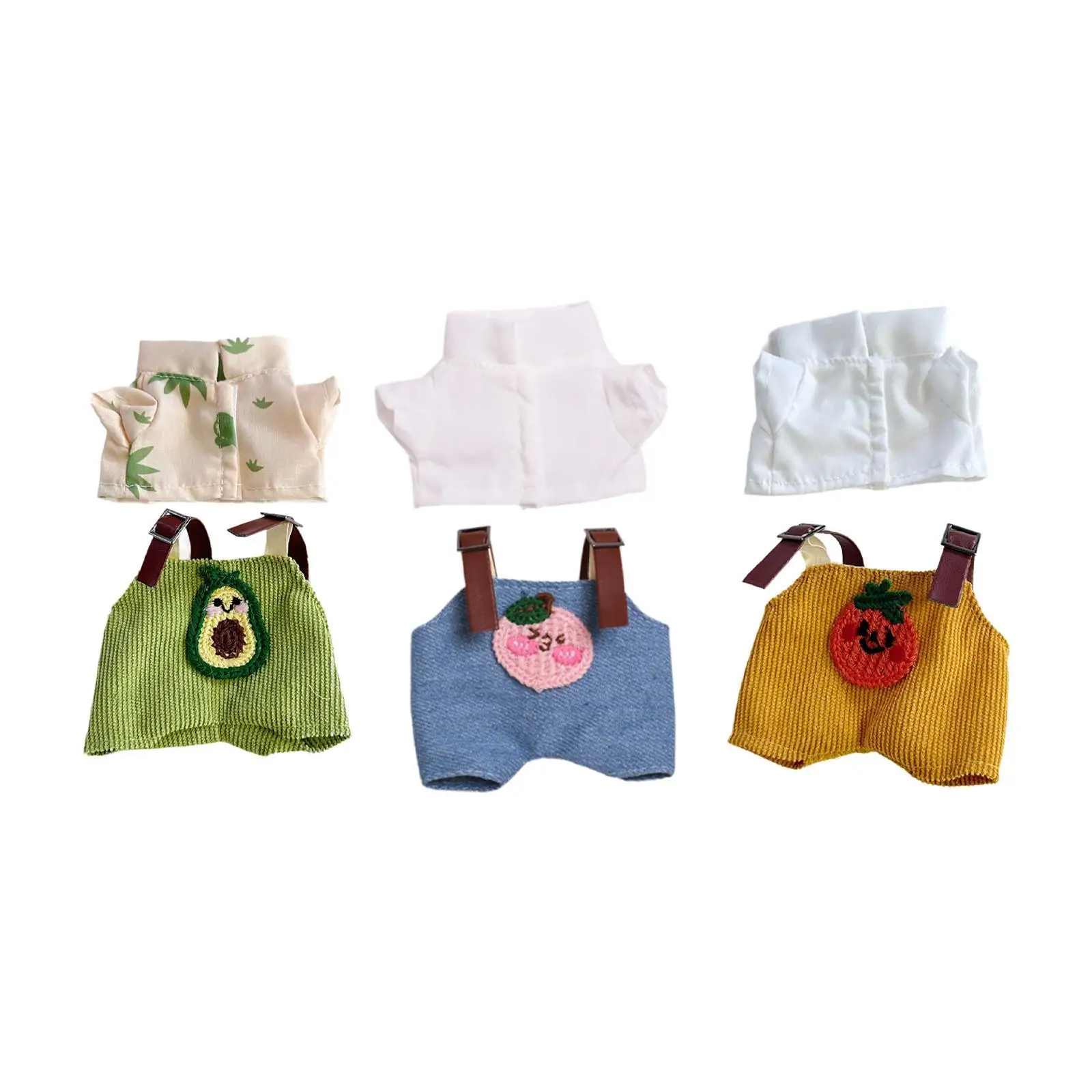 Doll Clothes Set, Doll Costume Outfits, Comfortable Dress up Clothing, Doll Clothes Doll Pants Outifits for 17cm Doll