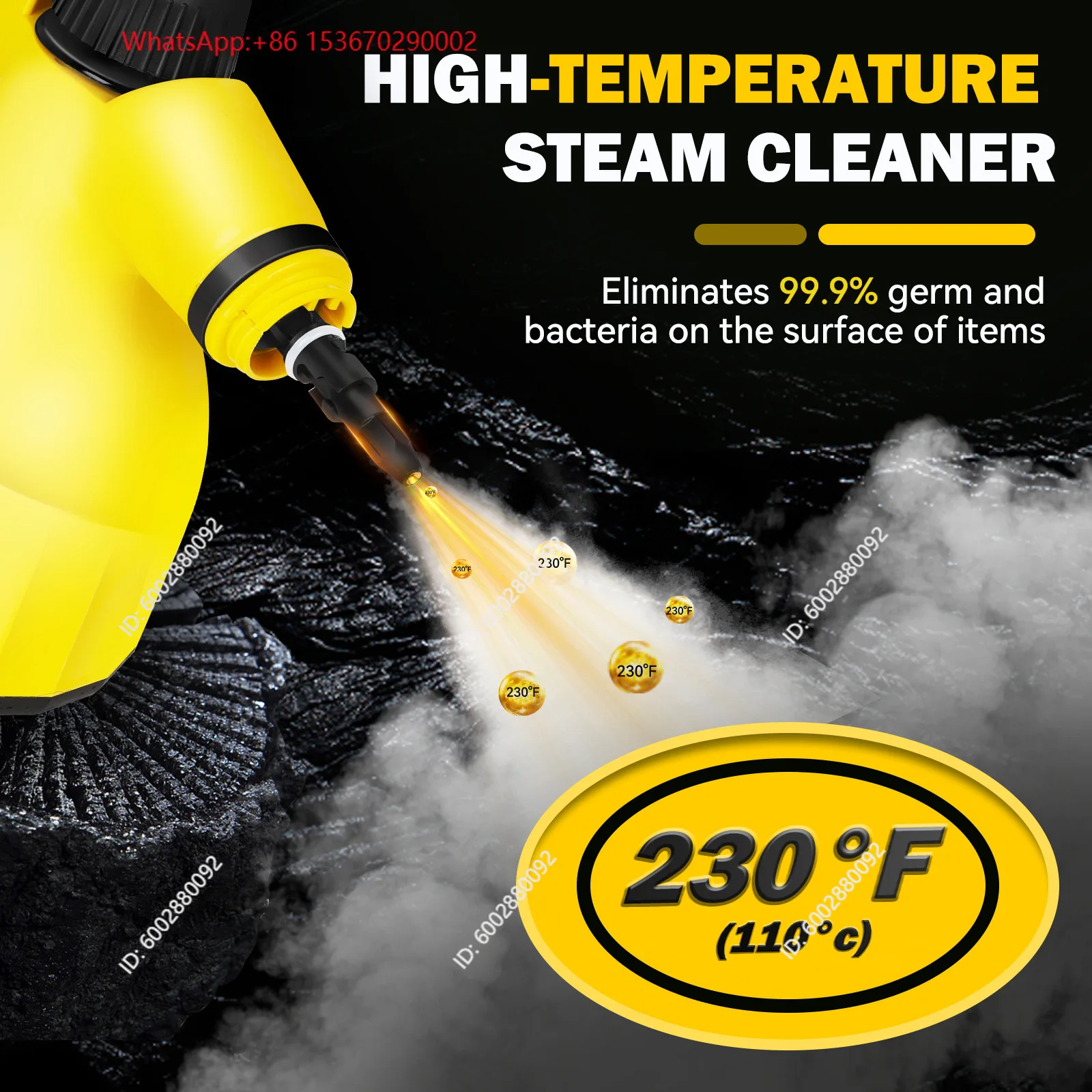 High temperature hand-held steam cleaner, kitchen car oil fume, home cleaning machine, multi-functional home steam