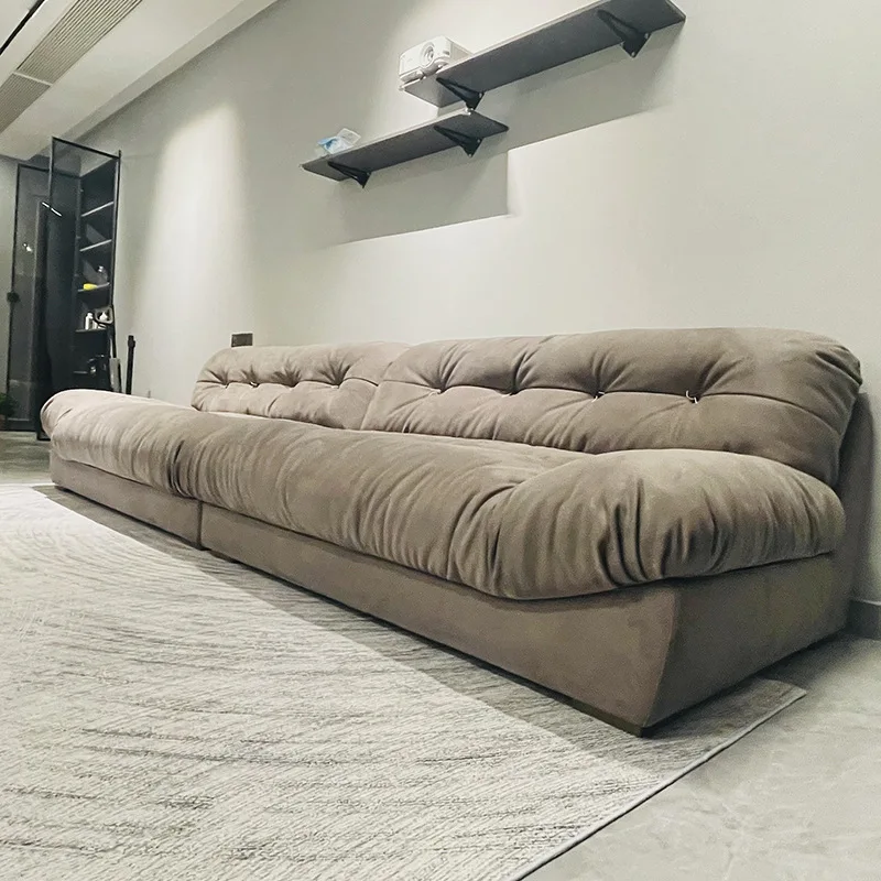 Sofá nuvem creme vento sofá de fileira reta