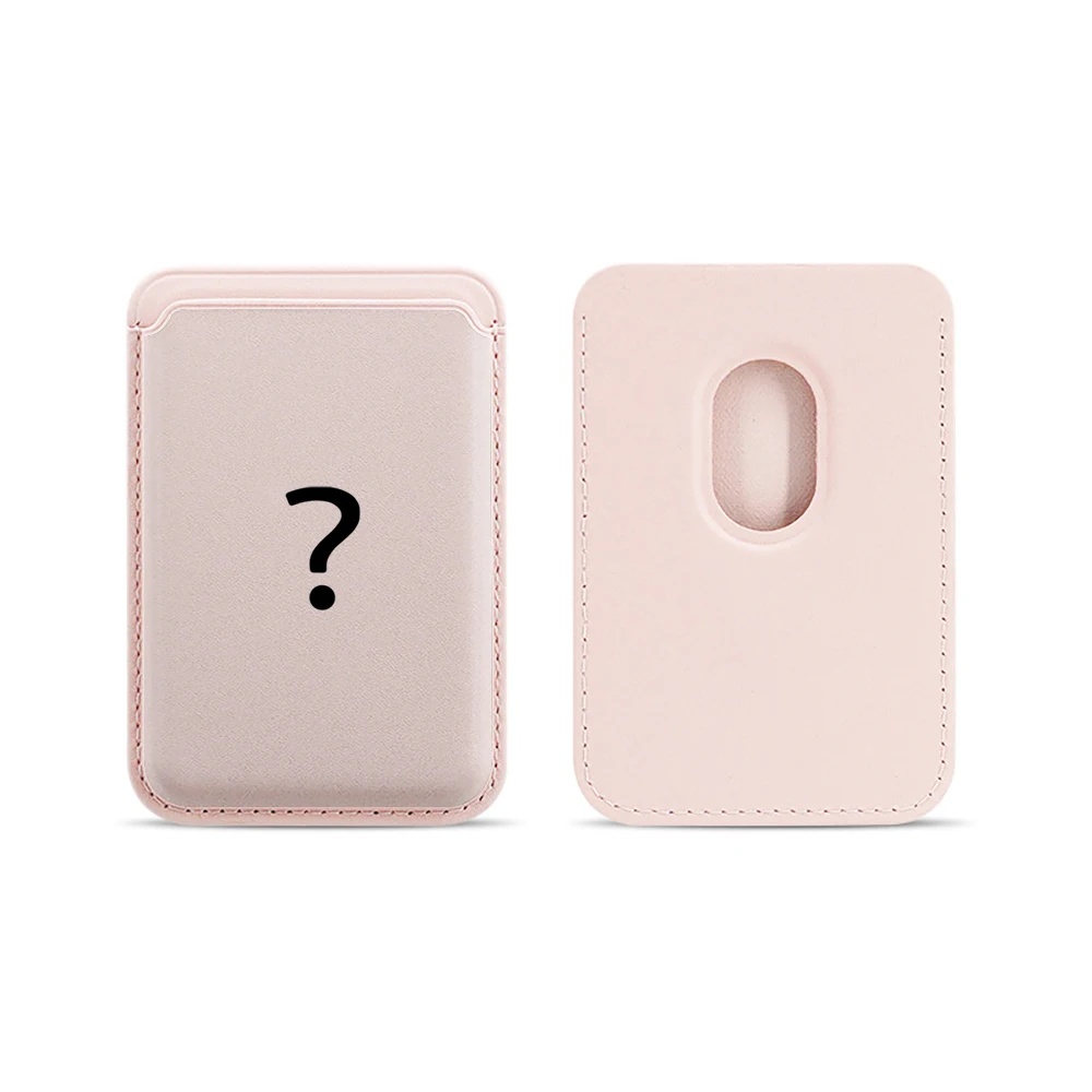 Einfaches Fragezeichen Leder-Kartenetui Telefonkartenhalter für Magnetische Hülle Geeignet für alle iPhone Magsafe Karten-Handyrückseiten-Taschen – Detail 16