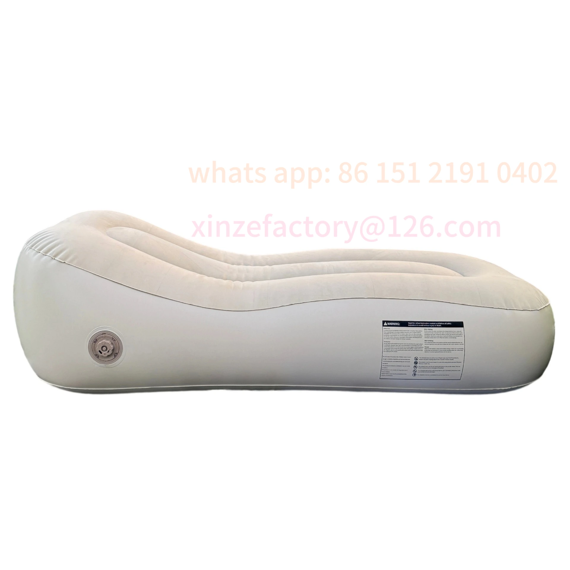 

Customizable lazy inflatable sofa outdoor camping sofa automatic single air inflatable recliner