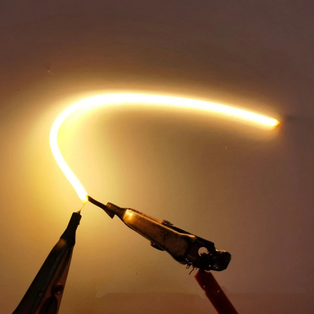DC 3V Free Cut Flexible COB LED Filament DIY Edison Glühbirne Lampe Teile 25mm 80mm 110mm 128mm 190mm 255mm 300mm LED Diode