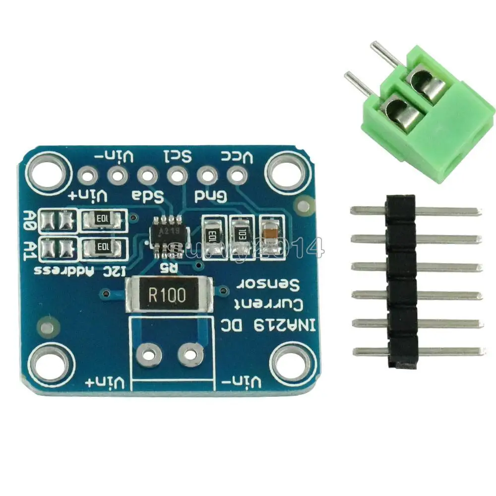 

1X INA219 DC Current Power Supply Sensor Breakout Board Module Sensor Module I2C interface For Arduino DIY DC INA219B