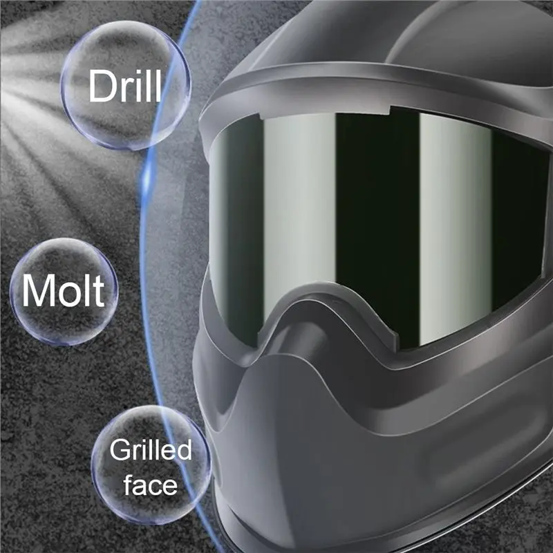 ABSJ-للصناعة للاستخدام المنزلي خوذة لحام مع غطاء قابل للتعديل لحماية قطع طحن اللحام ARC #4